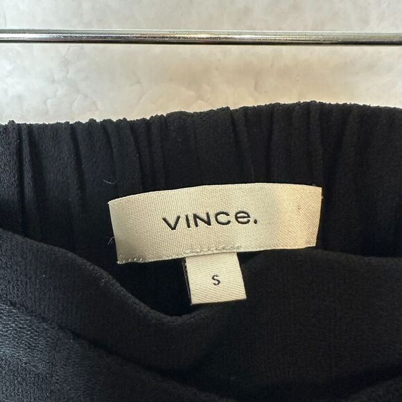 2/$30 Vince Black Tie Waist Pull On Jogger Pants Size S Office Elastic Waist - Picture 7 of 11